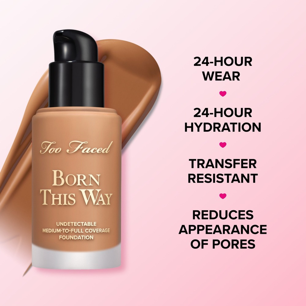 Too Faced Born This Way Undetectable Medium-To-Full Coverage Foundation 1oz/30ml - Picture 4 of 14